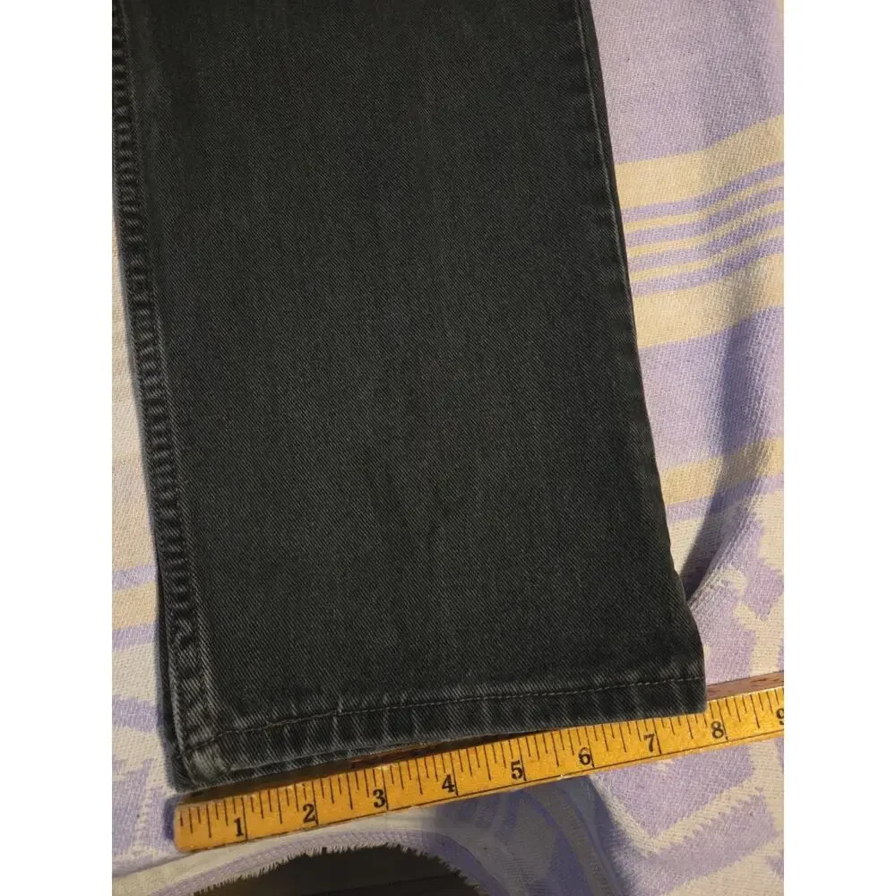 Vtg Levis 550 Mens 36 X 34 Fit 34 X 32 Relaxed Fit Denim Jeans Black Faded 90s